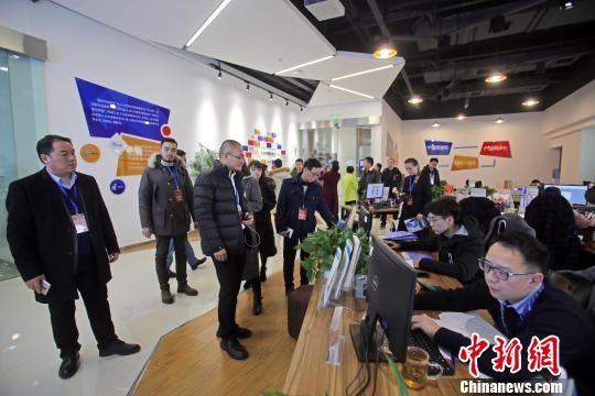 海外华文媒体代表探访天府新区。　王磊 摄